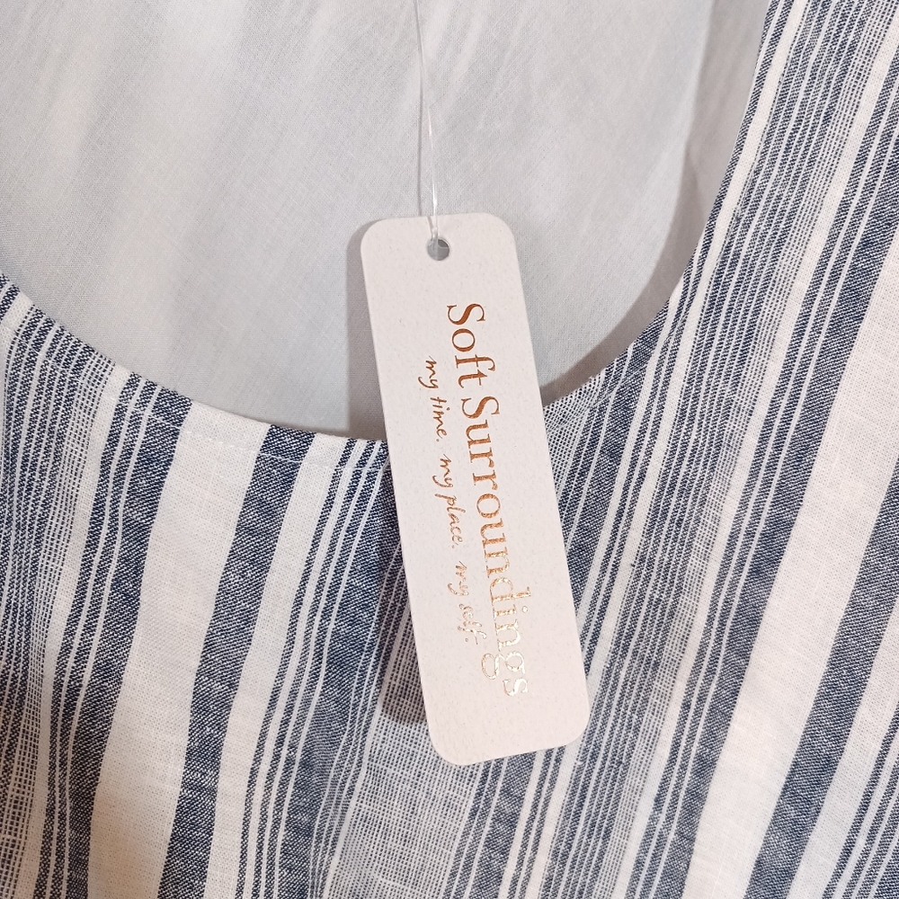 Soft Surroundings Sonya Linen Dress Size XL NWT - Picture 7 of 10